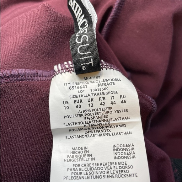 Miracle Suit Illusionist Mirage Tankini Top. Size 10. - Picture 8 of 10